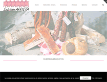 Tablet Screenshot of embutidosarrieta.com